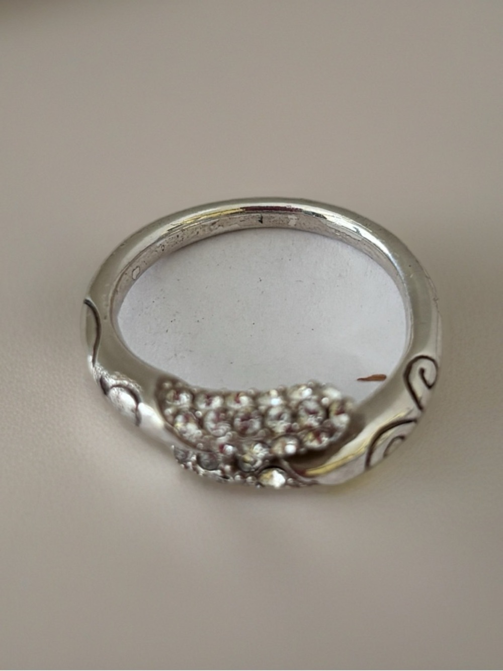 Brighton Cristalina Ring: Size: 8. Cristal wrap around ring. - Picture 3 of 9
